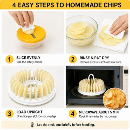 Pavo Chip Maker | Oil-Free, Includes Slicer Bowl Set - Hartwella