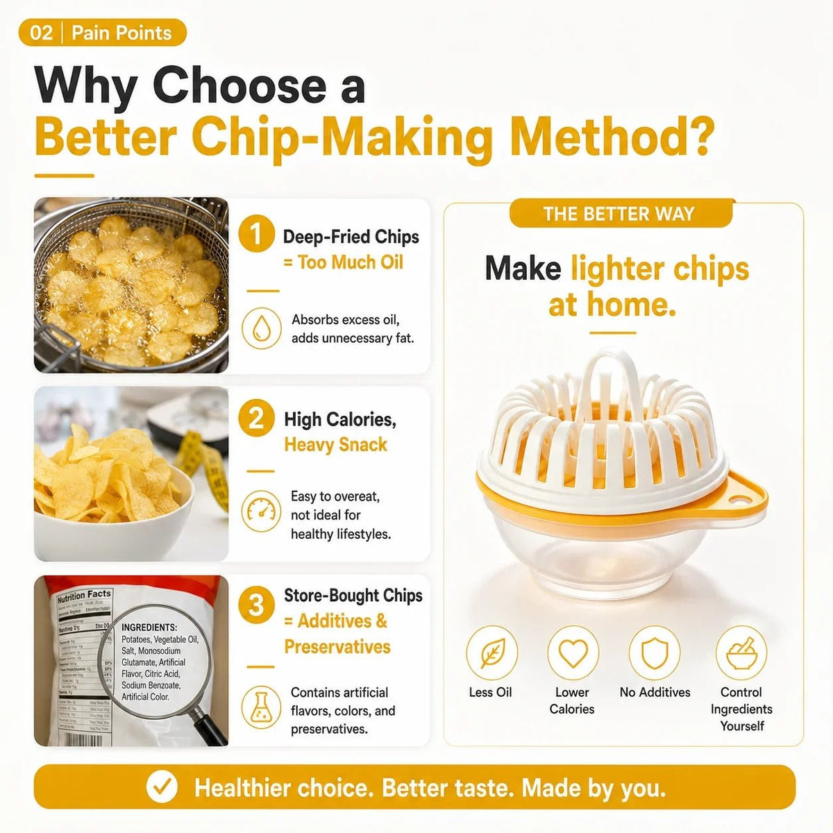 Pavo Chip Maker | Oil-Free, Includes Slicer Bowl Set - Hartwella