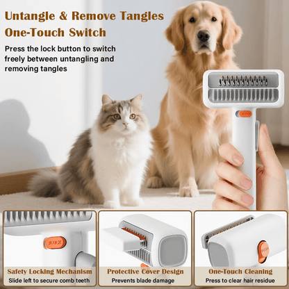Pawfect Grooming Comb | 2 - in - 1 Dematting Tool for Dogs and Cats - Hartwella