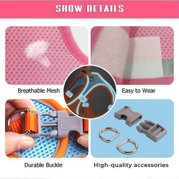 Pawfect Vest Leash | Lightweight, Breathable Design - Hartwella