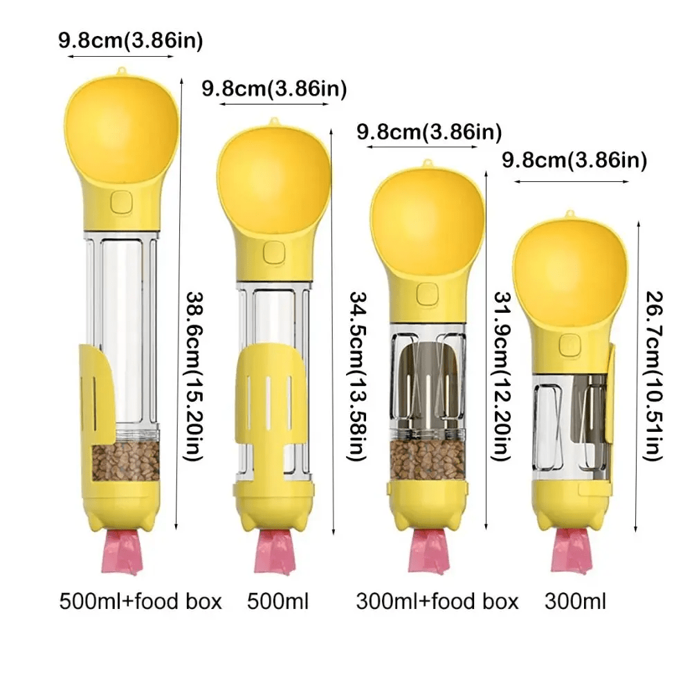 Pawlo Portable Dog Water Bottle | 3-in-1 Leakproof Dispenser for Travel & Hydration - Hartwella