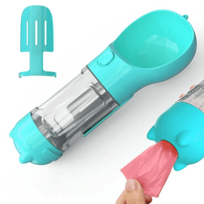 Pawlo Portable Dog Water Bottle | 3-in-1 Leakproof Dispenser for Travel & Hydration - Hartwella