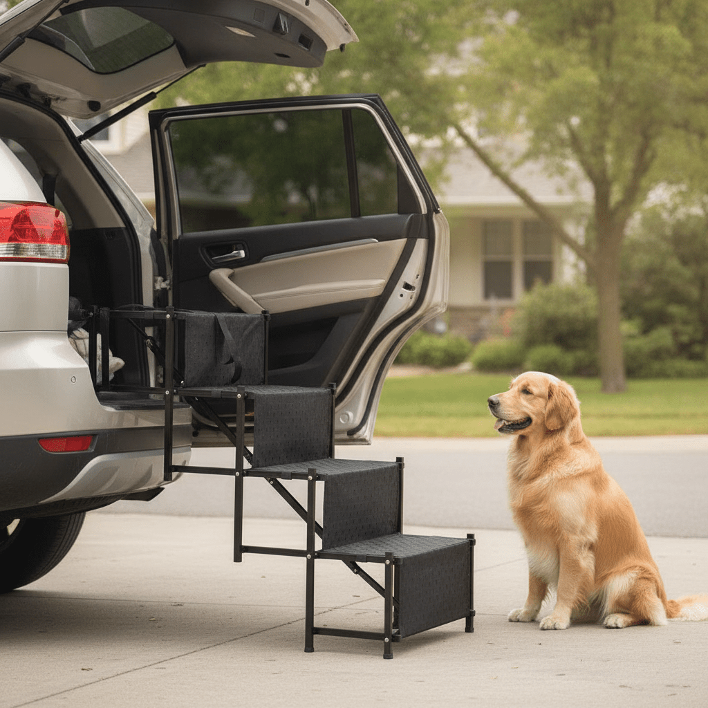 Pawstep™ Foldable Non-Slip Dog Car Stairs