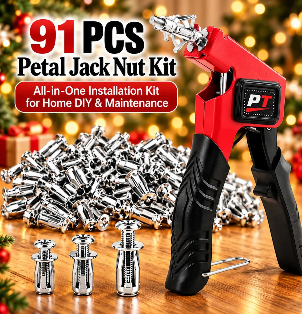 Paxel Tool Set | 91-Piece Kit with M4/M5/M6 Hollow Wall Anchors and Installation Pliers - Hartwella