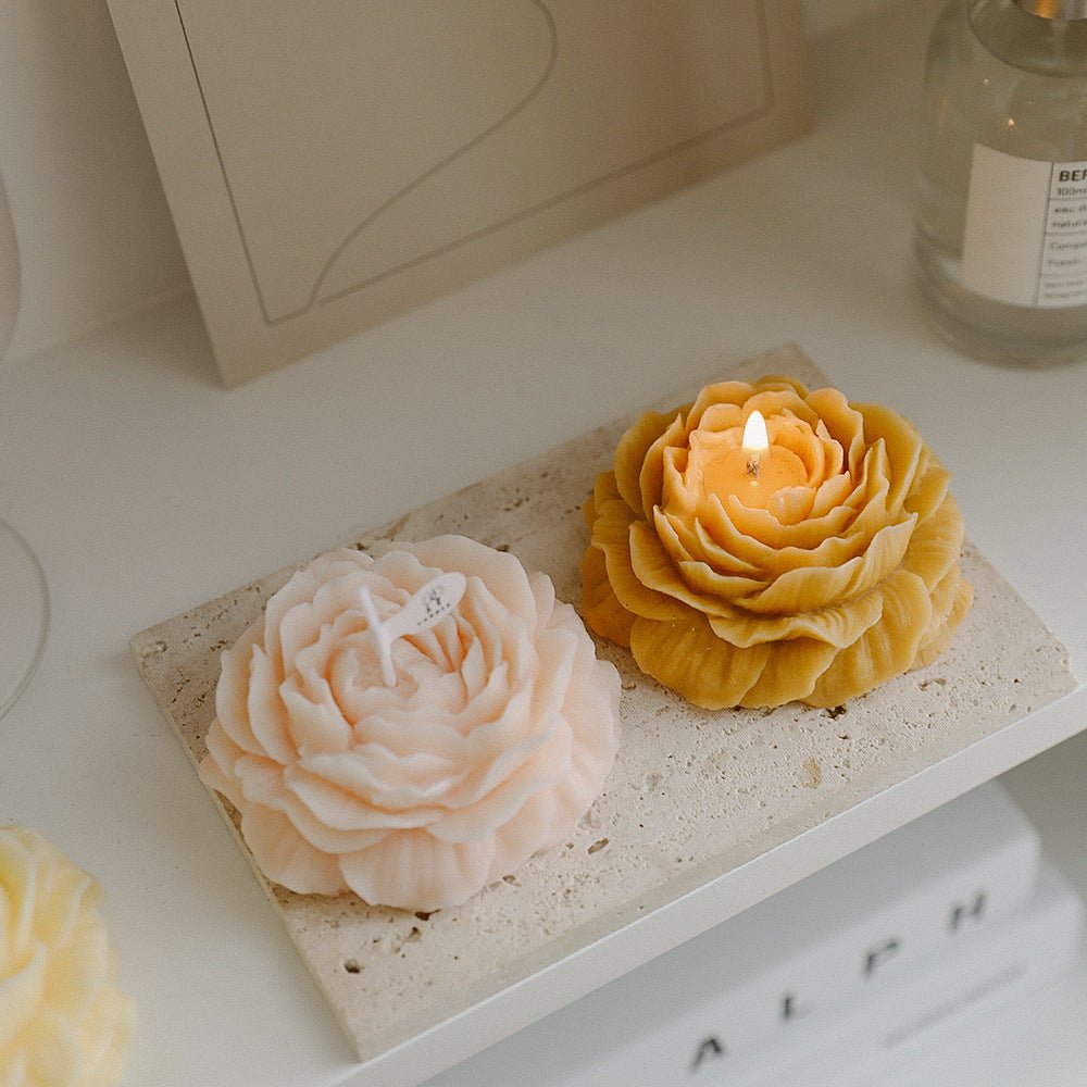 Pearly Peony Candle | Floral Scented Gift - Hartwella