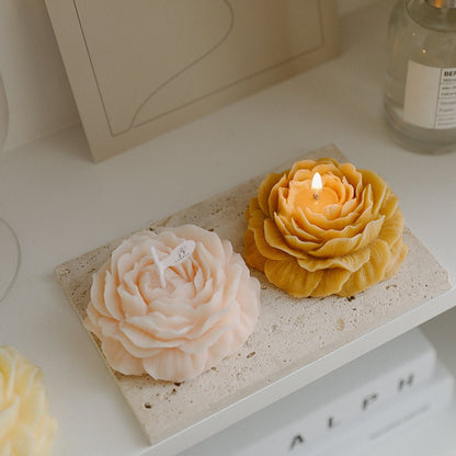 Pearly Peony Candle | Floral Scented Gift - Hartwella