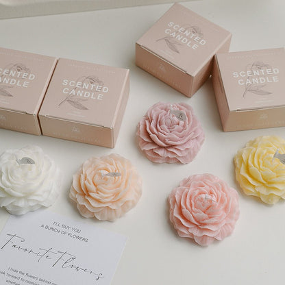 Pearly Peony Candle | Floral Scented Gift - Hartwella