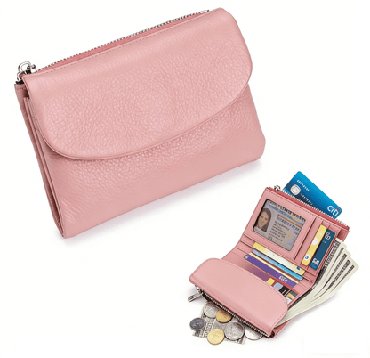 Pella Leather Wallet | Genuine Leather, Slim Design, Multi-Function - Hartwella