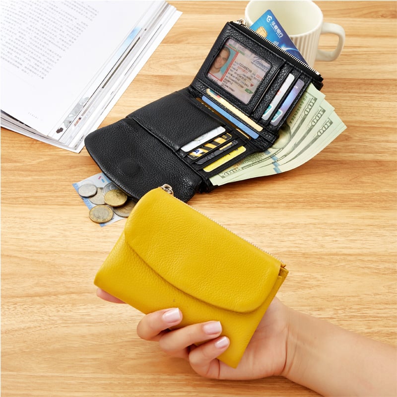 Pella Leather Wallet | Genuine Leather, Slim Design, Multi-Function - Hartwella