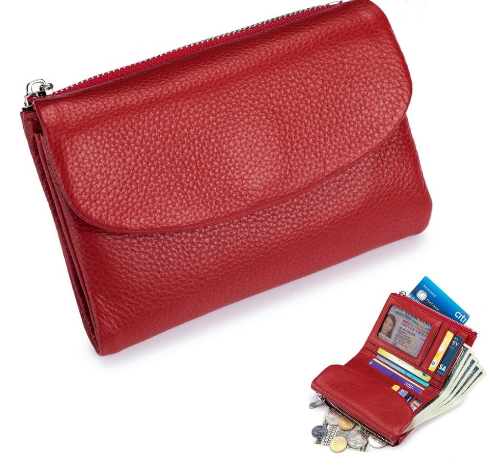 Pella Leather Wallet | Genuine Leather, Slim Design, Multi-Function - Hartwella