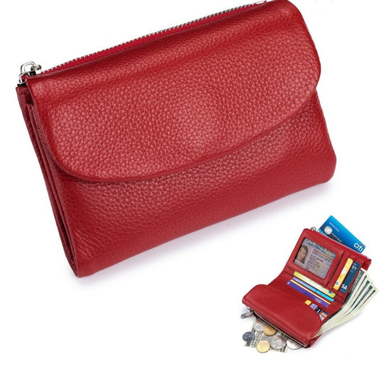 Pella Leather Wallet | Genuine Leather, Slim Design, Multi-Function - Hartwella