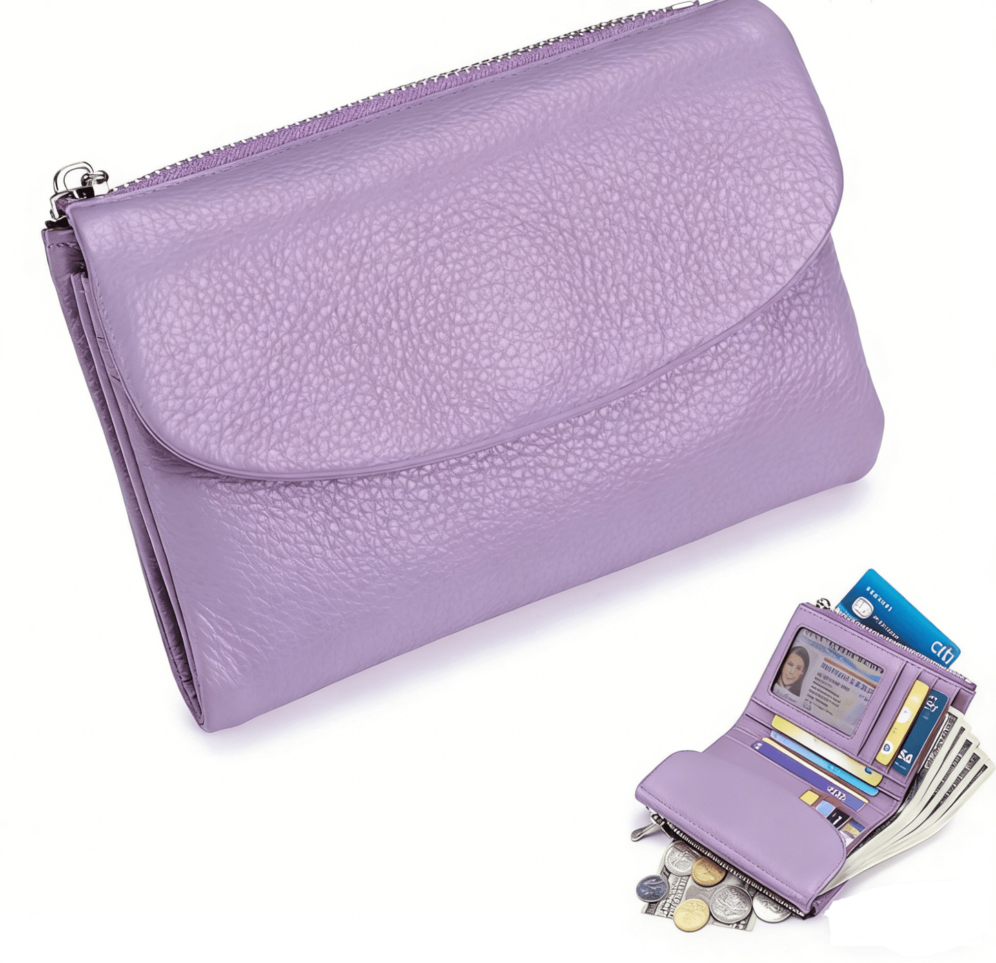 Pella Leather Wallet | Genuine Leather, Slim Design, Multi-Function - Hartwella