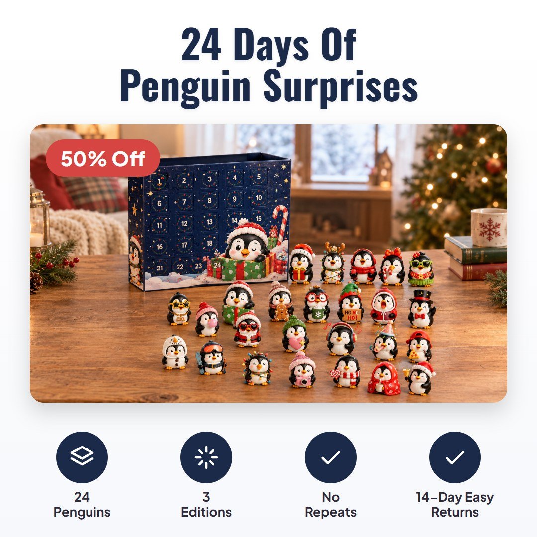 Penlo™ Penguin Advent Calendar - Hartwella