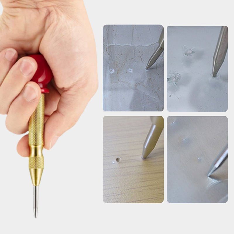 Penta Center Punch | Spring - Loaded Precision Tool - Hartwella