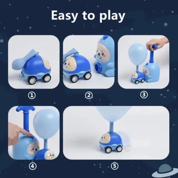 Pico Balloon - Powered Toy Car | Educational, Safe, Fun Design - Hartwella