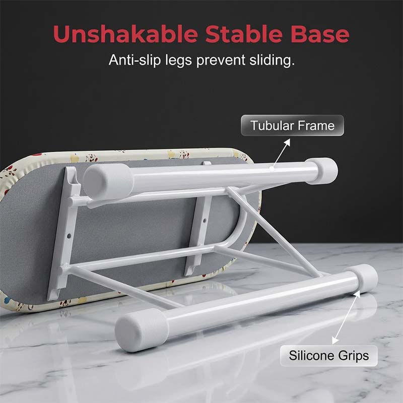 Pico Small Ironing Board | Compact Table Top Design, Foldable Metal Frame - Hartwella