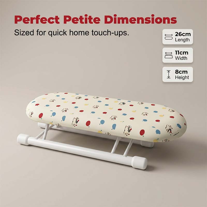 Pico Small Ironing Board | Compact Table Top Design, Foldable Metal Frame - Hartwella