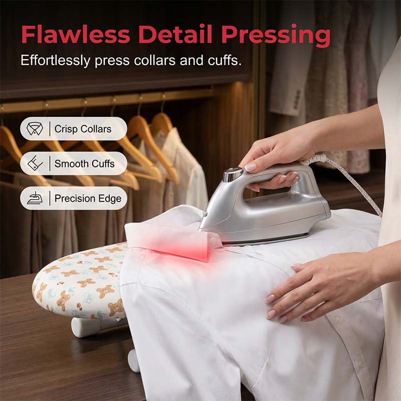 Pico Small Ironing Board | Compact Table Top Design, Foldable Metal Frame - Hartwella
