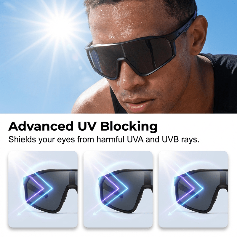 Pico Sports Glasses | Photochromic, Panoramic Vision, Anti - Slip Fit - Hartwella
