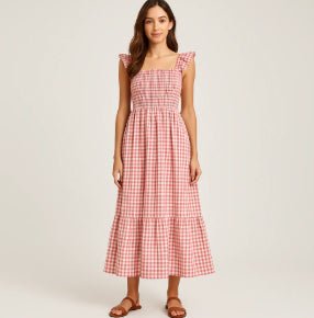 Pina Maxi Dress | Flattering Smocked Bodice, Lightweight Summer Dress - Hartwella