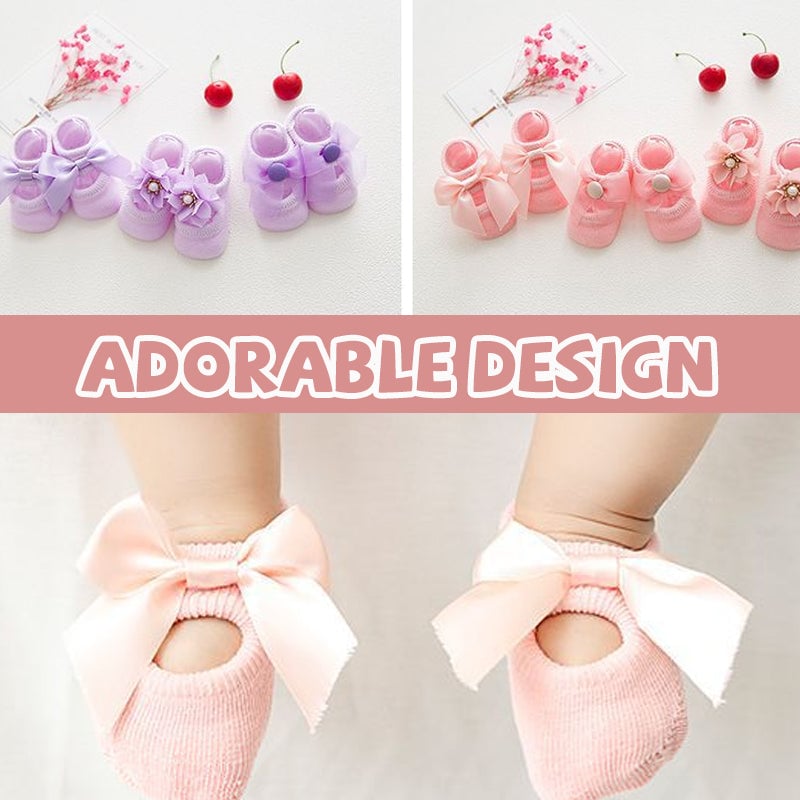 Pinky Baby Socks | Ultra - Soft Cotton Blend, Non - Slip - Hartwella