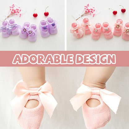 Pinky Baby Socks | Ultra - Soft Cotton Blend, Non - Slip - Hartwella