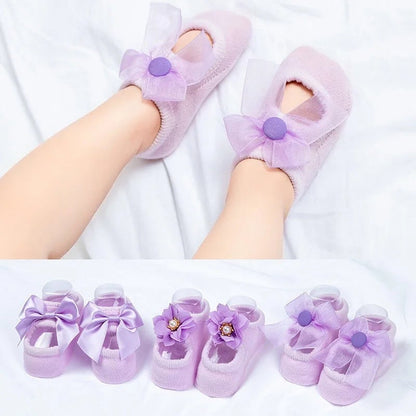 Pinky Baby Socks | Ultra - Soft Cotton Blend, Non - Slip - Hartwella