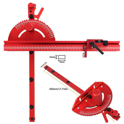 Pinnacle Miter Gauge | Precision Aluminum, Adjustable Angle - Hartwella
