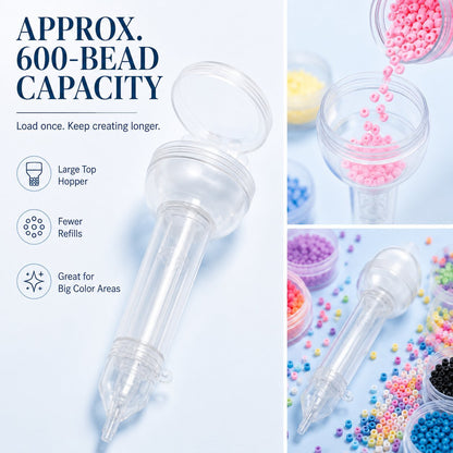 Pivo Bead Dispenser Pen | Push-Type, Holds 600 Beads - Hartwella