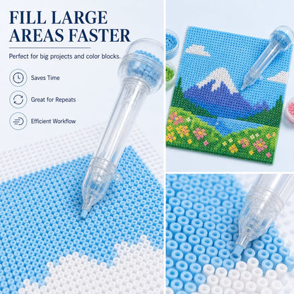 Pivo Bead Dispenser Pen | Push-Type, Holds 600 Beads - Hartwella
