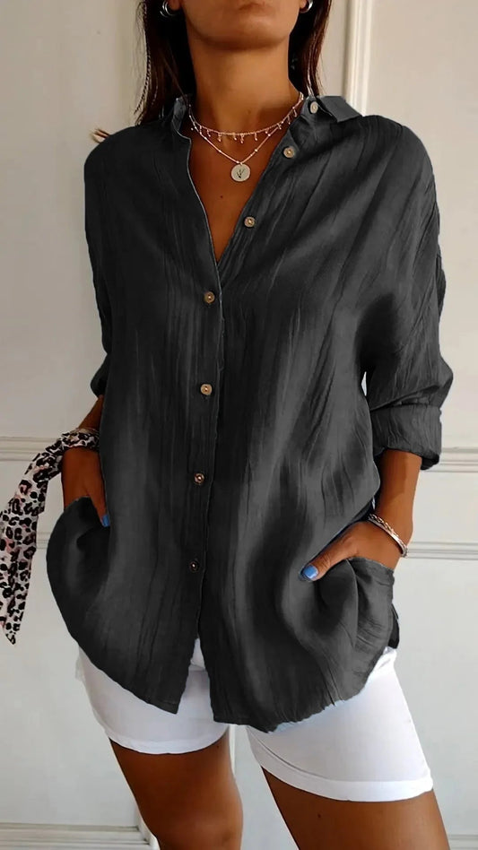 Plea Shirt | Classic Pleated, Plus Size - Hartwella