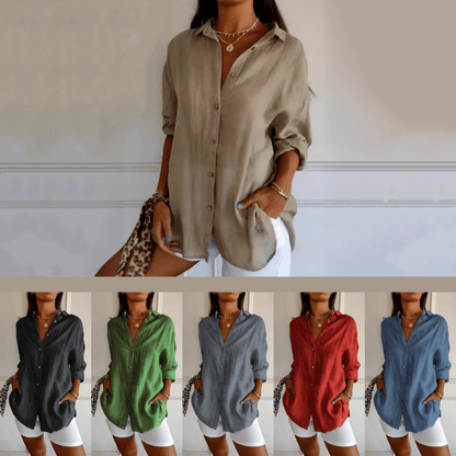 Plea Shirt | Classic Pleated, Plus Size - Hartwella