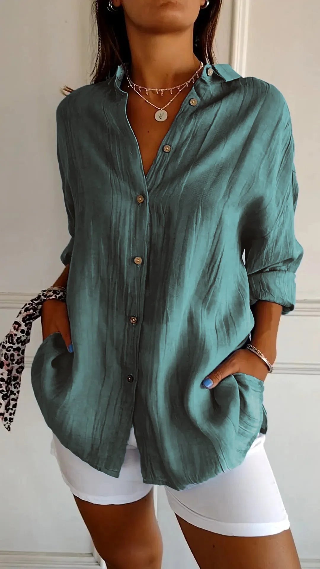 Plea Shirt | Classic Pleated, Plus Size - Hartwella