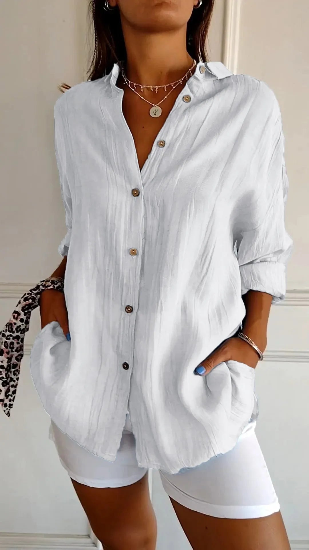 Plea Shirt | Classic Pleated, Plus Size - Hartwella