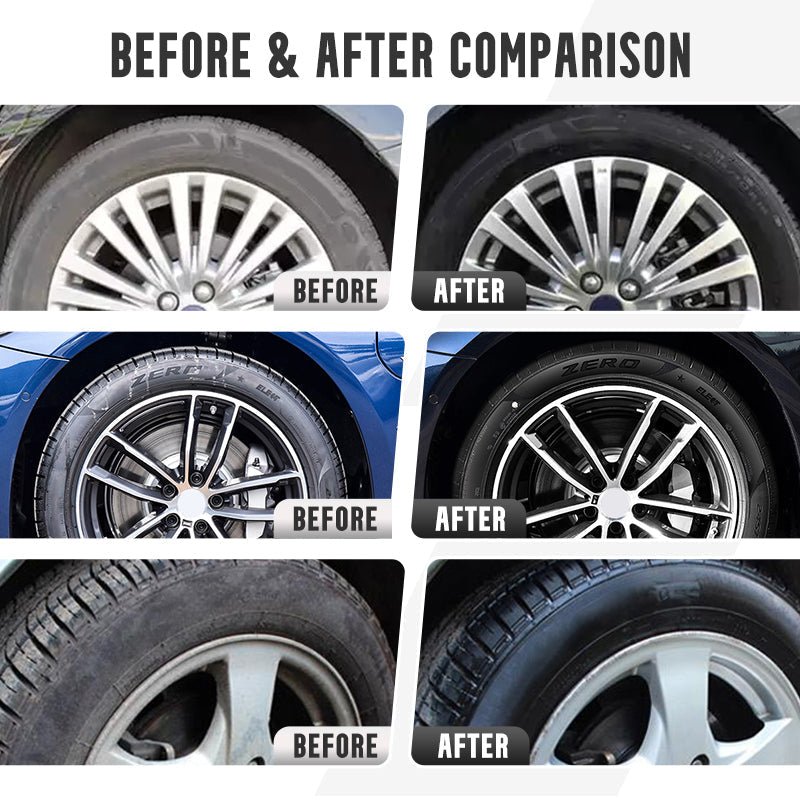 Plexi Tyre Shine Spray | Advanced Protection, Instant Black Finish - Hartwella