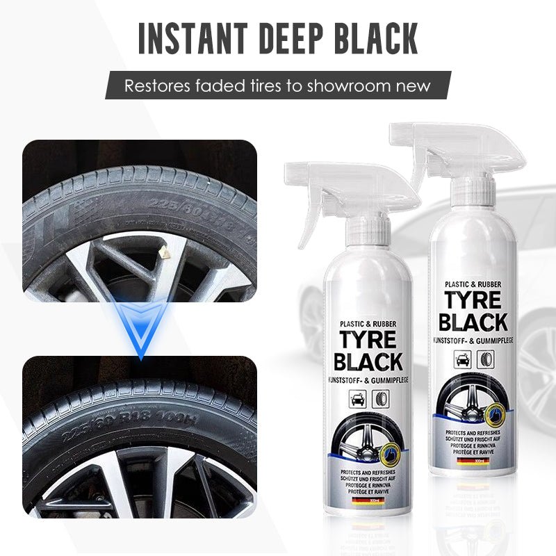Plexi Tyre Shine Spray | Advanced Protection, Instant Black Finish - Hartwella