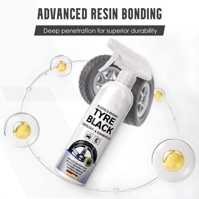 Plexi Tyre Shine Spray | Advanced Protection, Instant Black Finish - Hartwella