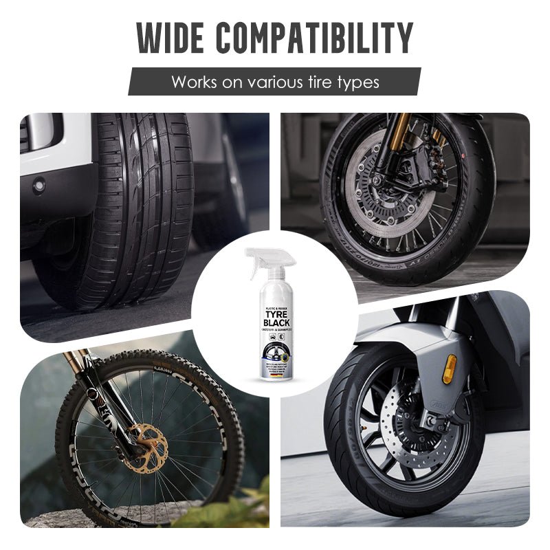 Plexi Tyre Shine Spray | Advanced Protection, Instant Black Finish - Hartwella