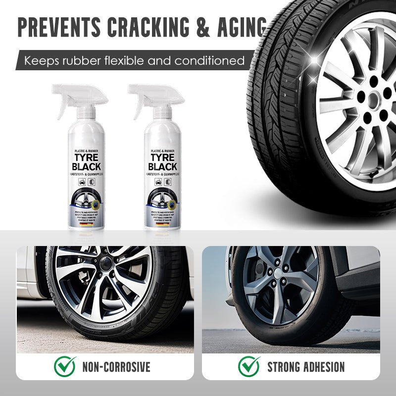 Plexi Tyre Shine Spray | Advanced Protection, Instant Black Finish - Hartwella