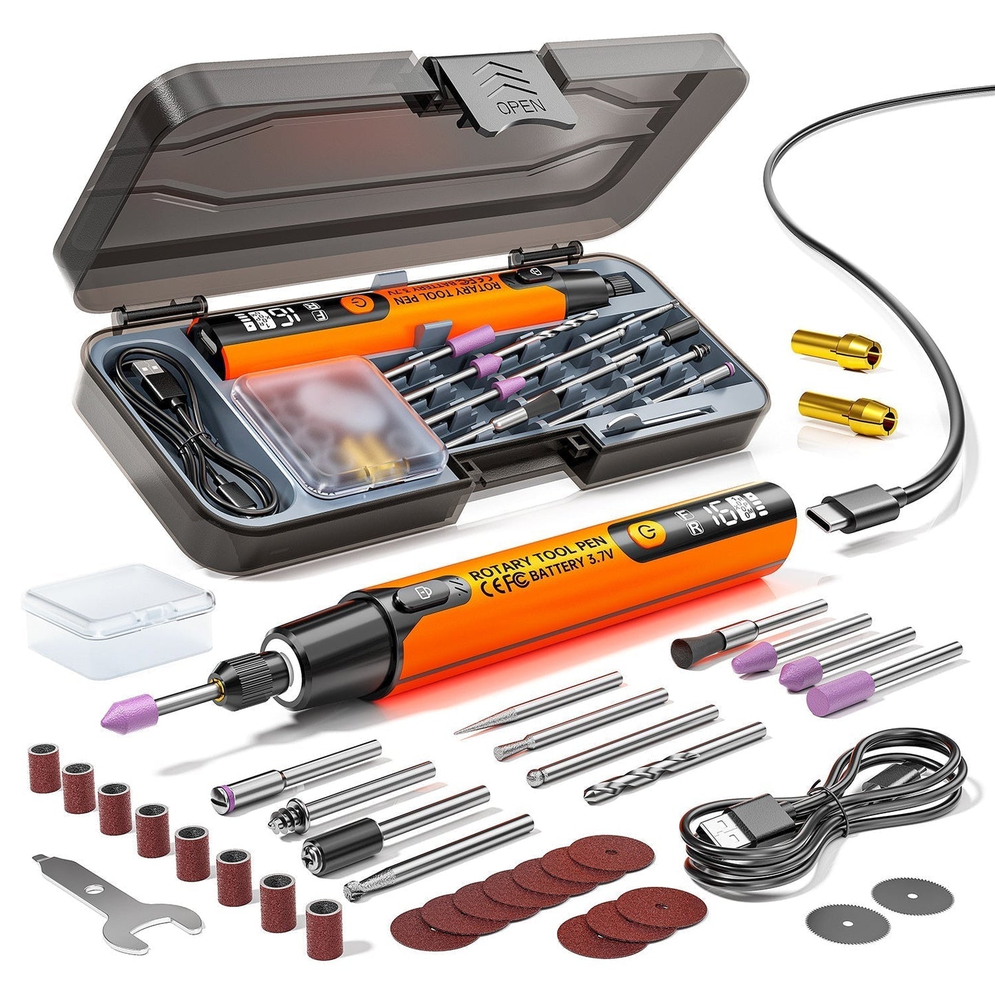Polo Electric Polishing Kit | 6 - Speed Control, 16,000 RPM Motor - Hartwella