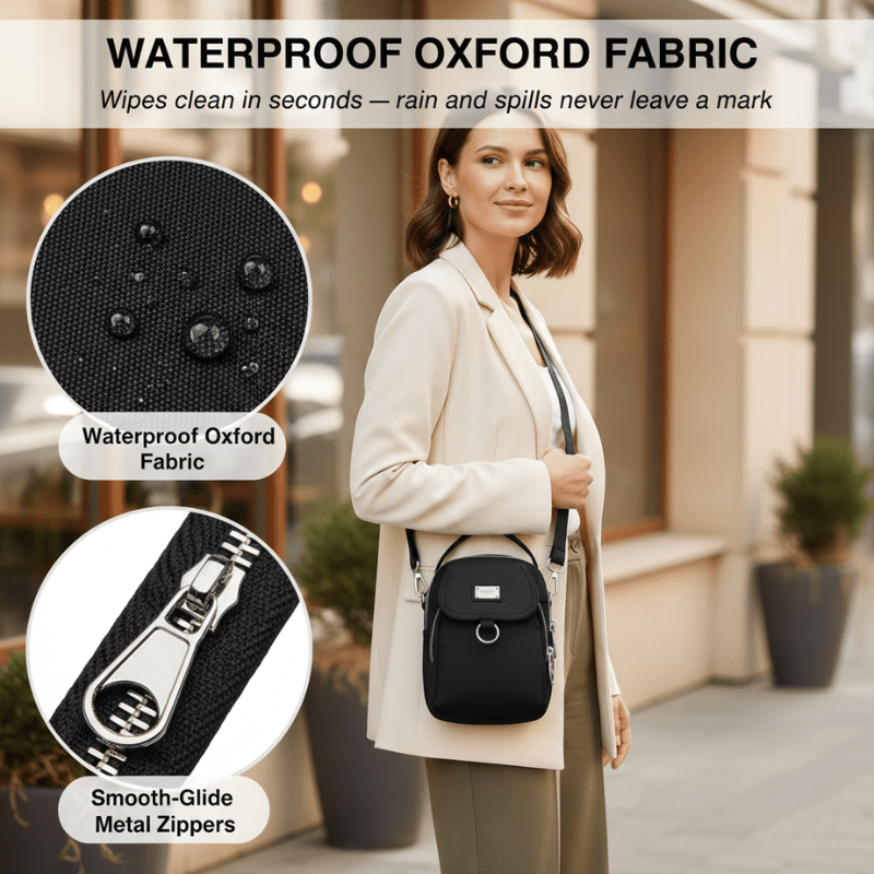 Porteva Crossbody Bag | Waterproof, Multi-Pocket Design for Women - Hartwella