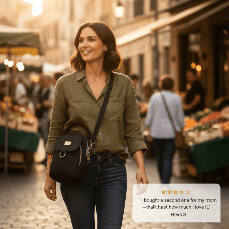 Porteva Crossbody Bag | Waterproof, Multi-Pocket Design for Women - Hartwella