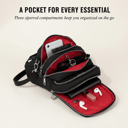 Porteva Crossbody Bag | Waterproof, Multi-Pocket Design for Women - Hartwella