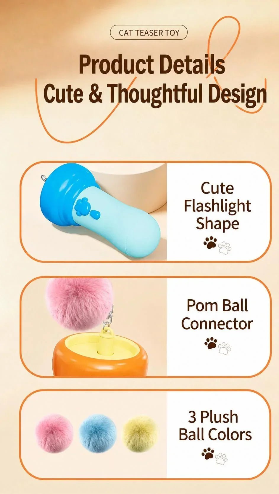 Pouncy™ Cat Pom-Pom Ball Launcher