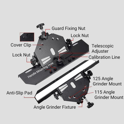Primo Angle Grinder Stand | Metal, 45° Chamfer Cutting, Universal Compatibility - Hartwella