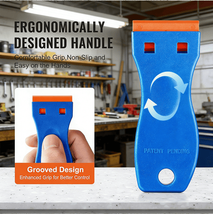 Primo Razor Blade Scraper | Durable Plastic, Ergonomic Handle - Hartwella