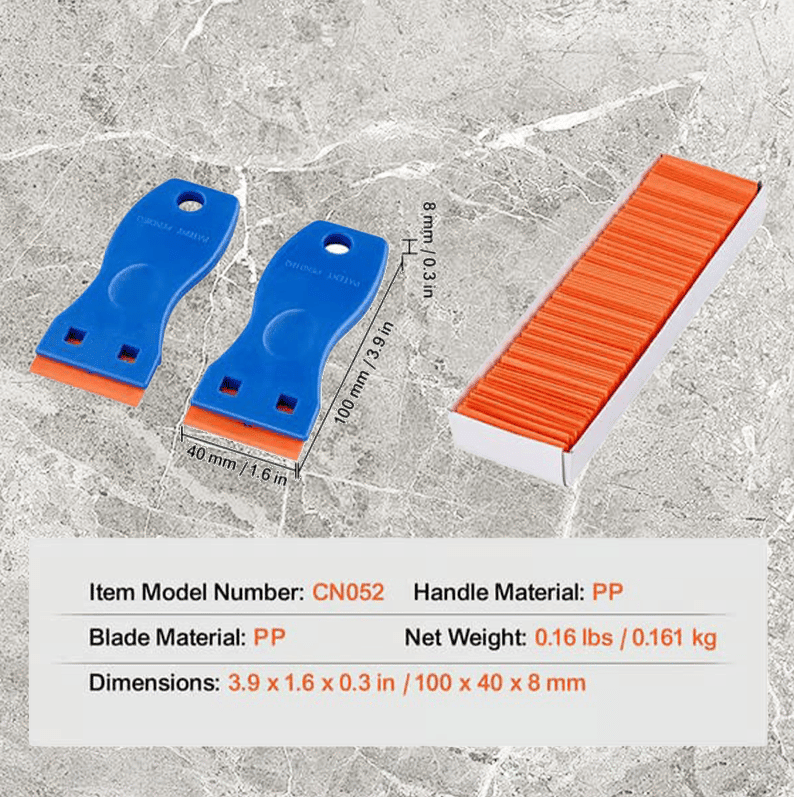 Primo Razor Blade Scraper | Durable Plastic, Ergonomic Handle - Hartwella