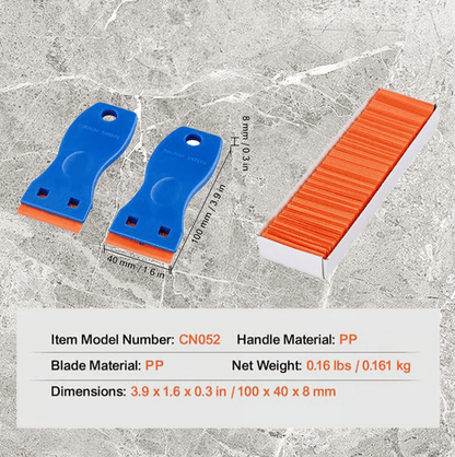 Primo Razor Blade Scraper | Durable Plastic, Ergonomic Handle - Hartwella