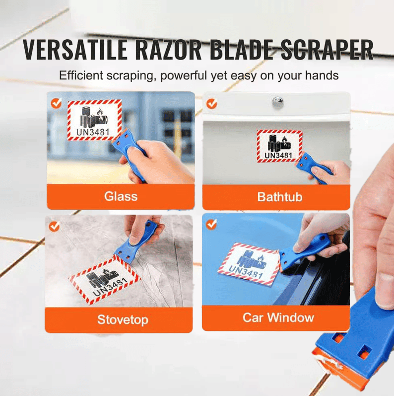 Primo Razor Blade Scraper | Durable Plastic, Ergonomic Handle - Hartwella