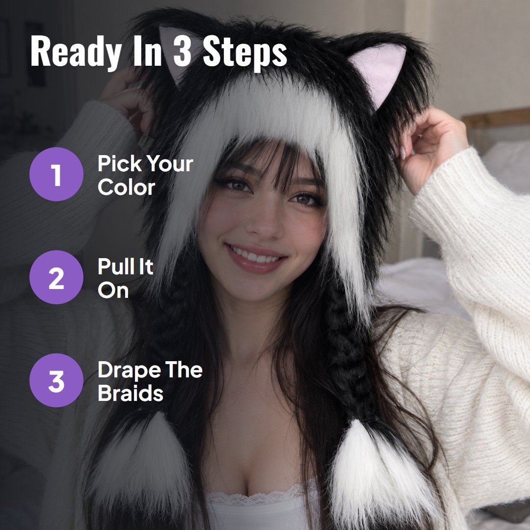 Puffly™ Fluffy Cat Ear Hat